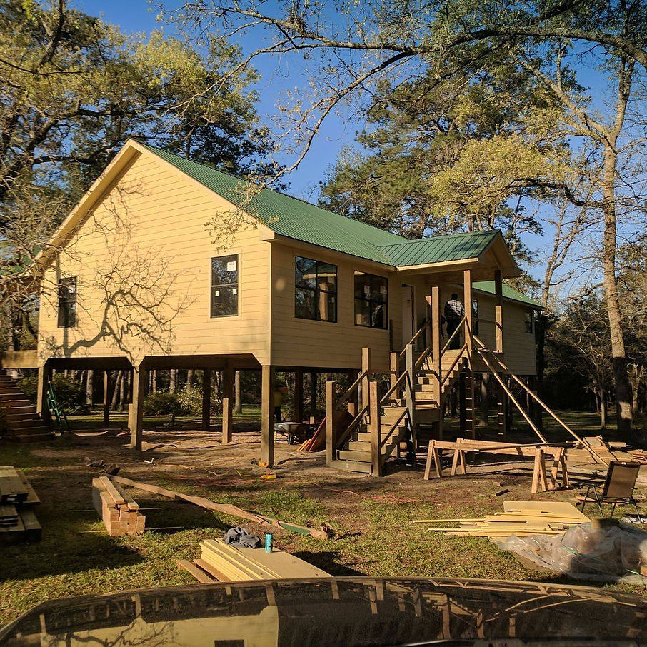 Custom shell home built by Dillon Shell Homes on a Texas property for flexible weekend and full-time living.